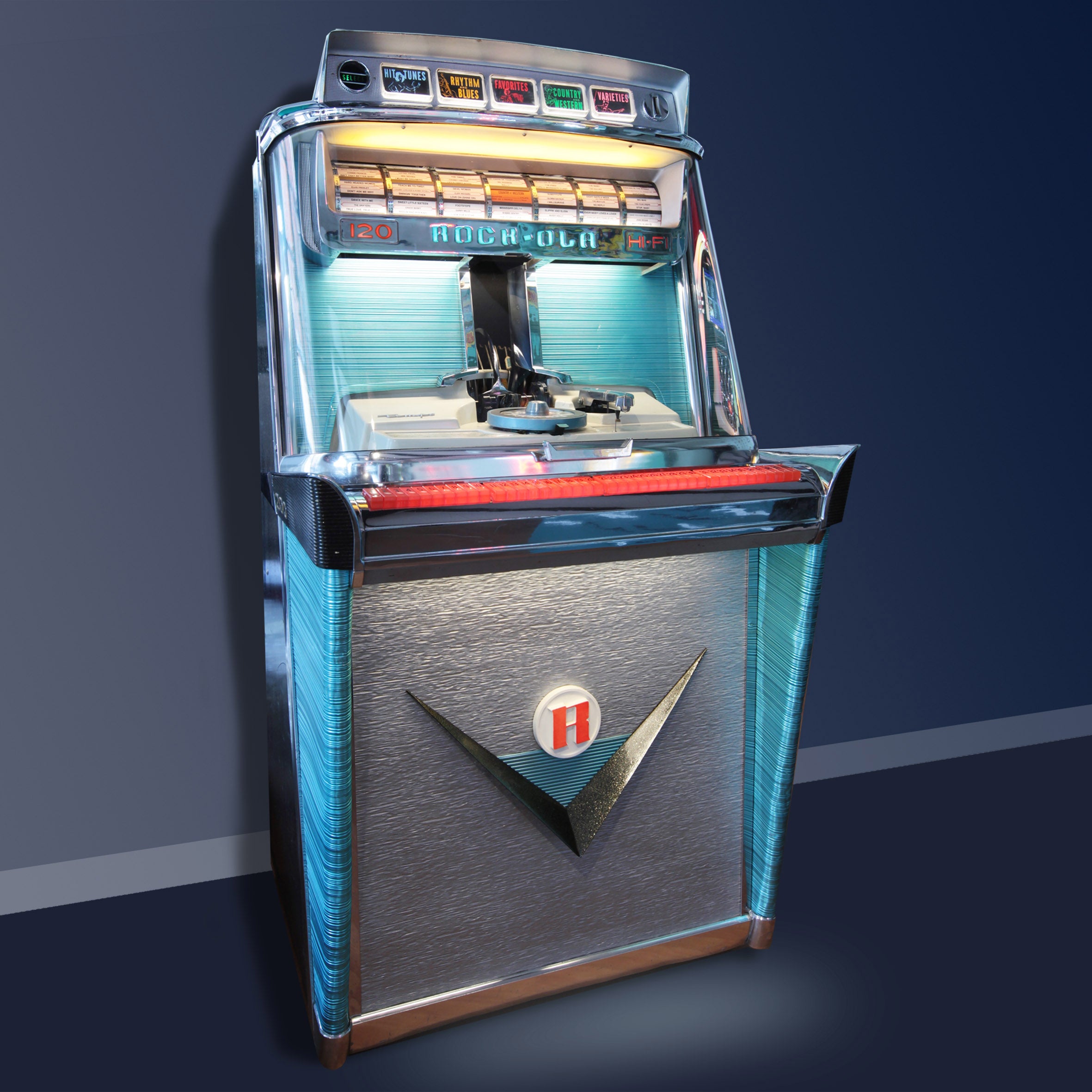 Original 1959 Rock-Ola 1468 Tempo 1 120 Jukebox