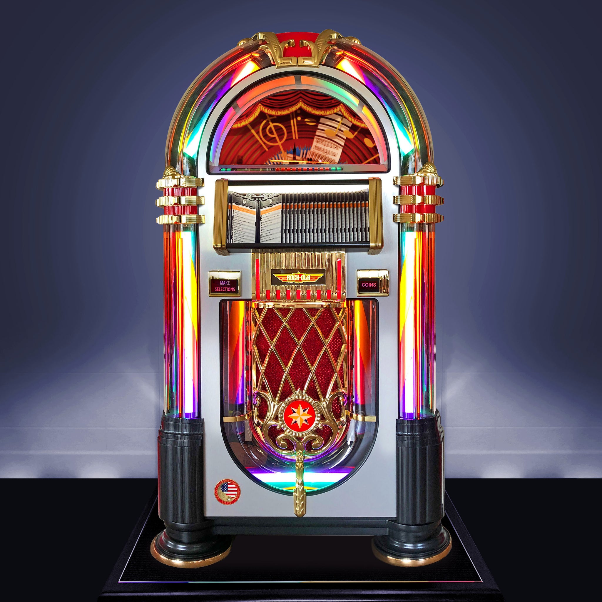 The 200,000 Song Rock-Ola Digital Jukebox - Hammacher Schlemmer